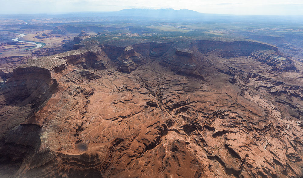 Francisco Kjolseth | The Salt Lake Tribune Lockhart Basin, seen south of the Colorado River, falls within the boundary of the proposed Bears Ears region in southeastern Utah, which is subject to a possible National Monument designation by President Obama under the Antiquities Act for protection. EcoFlight recently flew journalists, tribal people and activists over the northern portion of the proposed 1.9 million acre site in an effort to push for permanent protection from impacts caused by resource extraction and high-impact public use.