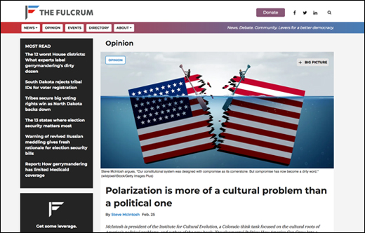 Fulcrum Op-ed: Polarization Is More of a Cultural Problem Than a Political One