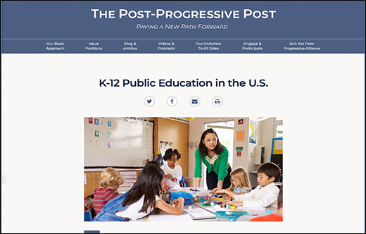 K-12 Public Education Issue Position