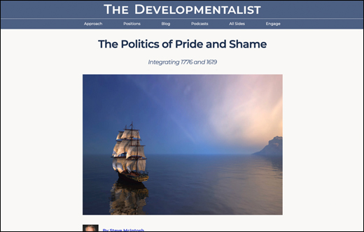 New Article: The Politics of Pride and Shame: Integrating 1776 and 1619