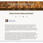 New Article: Does Human Nature Evolve?