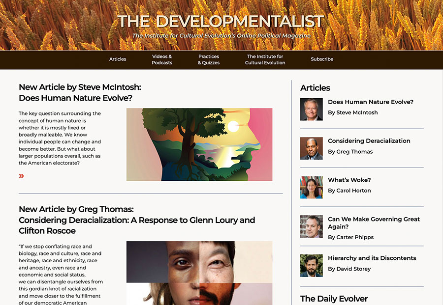NEW ARTICLE: DOES HUMAN NATURE EVOLVE?